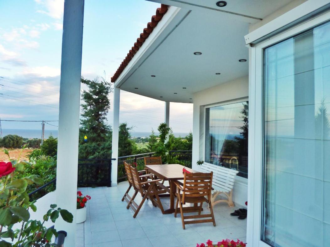 Vineyard Country House With Panoramic Seaview 亚历山德鲁波利斯 外观 照片